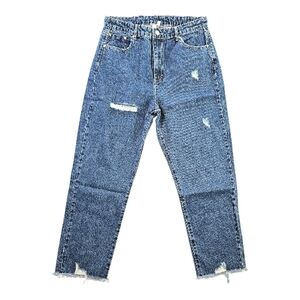 Tractr High Rise Distressed Denim Jeans